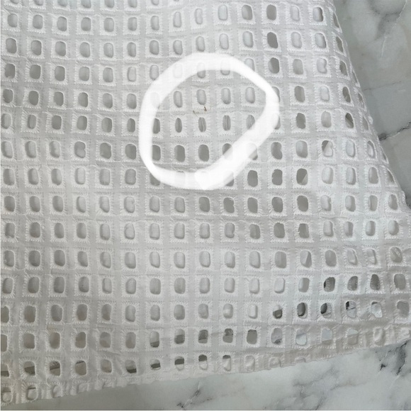 J Crew white eyelet a-line dress square neckline size 10 - Picture 10 of 10